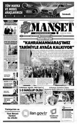 KAHRAMANMARAŞ MANŞET