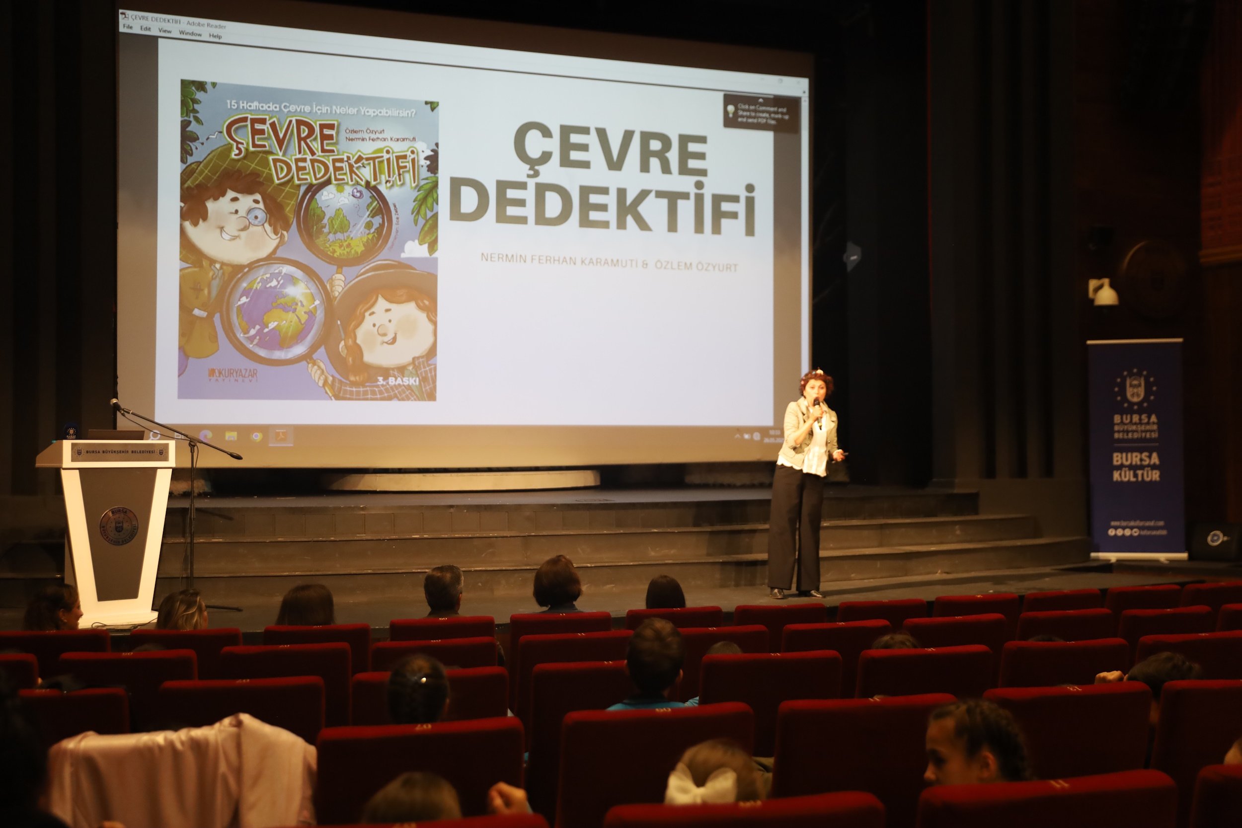 ‘ÇEVRE DEDEKTİFİ’ KİTABININ YAZARI ÇOCUKLARLA BULUŞTU
