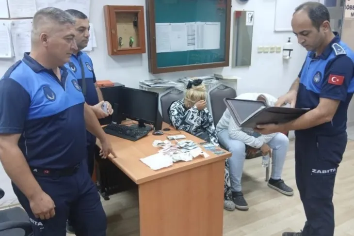 Gemlik’te dilenci çift suçüstü yakalandı