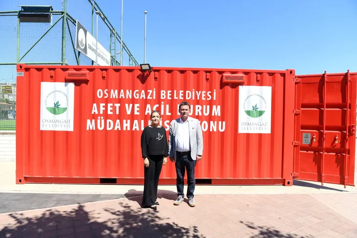 Osmangazi’den örnek proje: Her mahalleye afet müdahale konteyneri