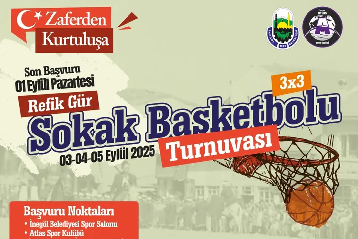 İnegöl’de sokak basketbolu heyecanı başlıyor
