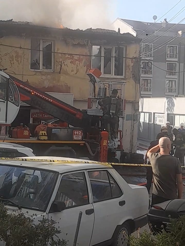 Bursa’da yangın