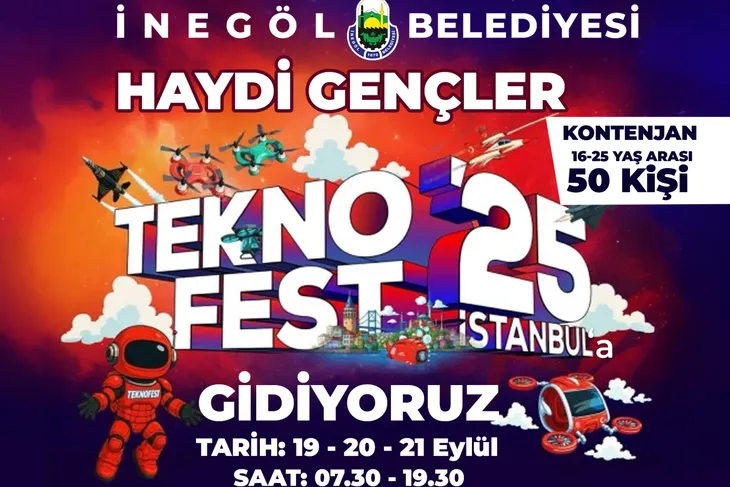 İnegöl’den Teknofest’e ücretsiz gezi devam ediyor