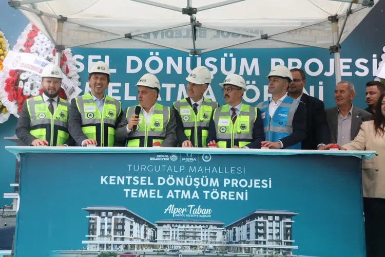 İnegöl’ün ilk kentsel dönüşüm projesinde temel atıldı