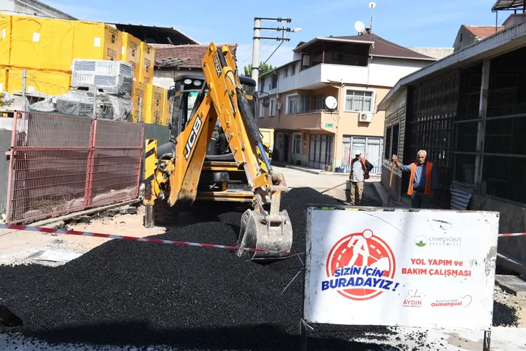 Osmangazi Belediyesi’nden yollara 29 bin tonluk dokunuş