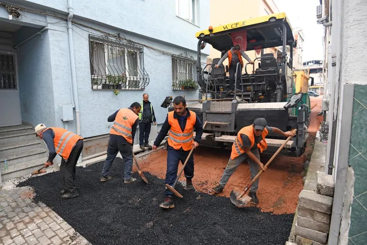 Osmangazi’de eski asfaltlar yenileniyor