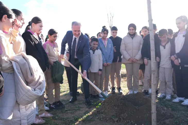 572 fidanlı koruluk İnegöl’e nefes olacak