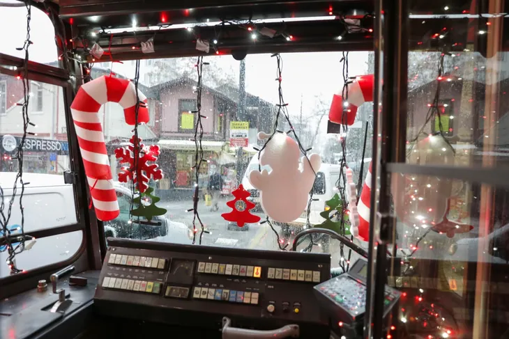 Bursa’da yeni yıl coşkusu nostaljik tramvayla yaşanıyor